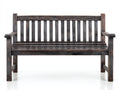 Panche da giardino - Legno - 132x61x90 cm - Marrone ebano - Stile rustico