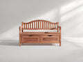 Panche da giardino - Legno - 126x60x91 cm - Marrone caldo - Stile tradizionale