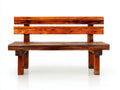 Panche da giardino - Legno - 129x54x83 cm - Marrone - Stile rustico