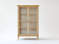 Vetrina - Legno-vetro - 98x40x180 cm - Rovere chiaro - Stile classico