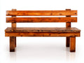 Panche da giardino - Legno - 136x56x84 cm - Marrone ambrato - Stile rustico