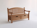Panche da giardino - Legno - 153x64x96 cm - Naturale miele - Stile classico