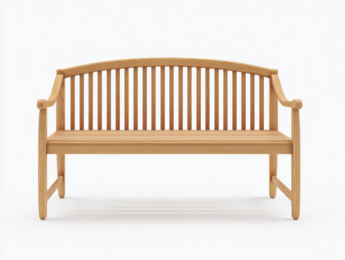 Panche da giardino - Legno - 134x59x92 cm - Miele - Stile tradizionale