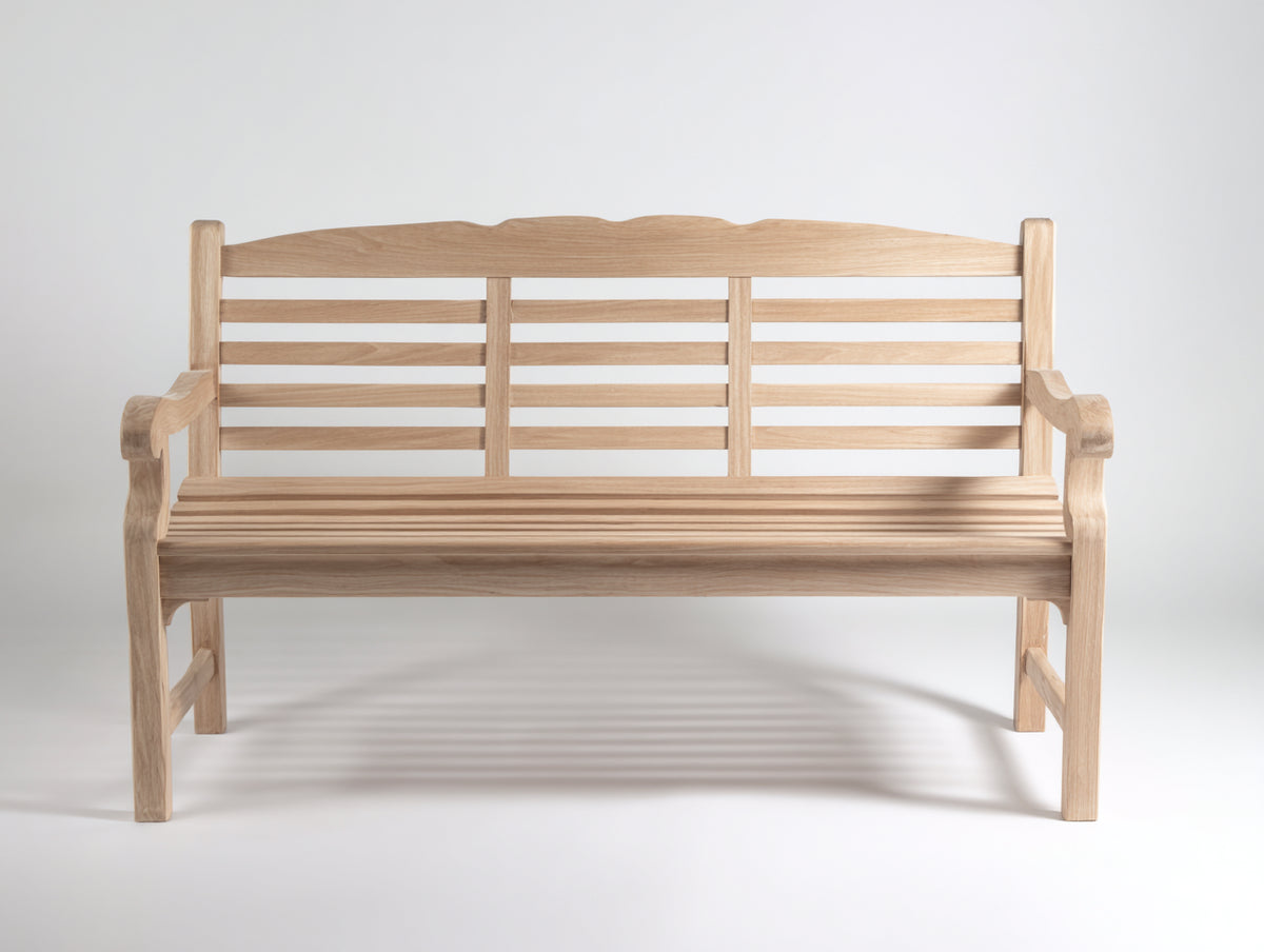 Panche da giardino - Legno - 148x61x94 cm - Naturale chiaro - Stile classico