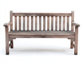 Panche da giardino - Legno - 131x61x90 cm - Marrone grigiastro - Stile vintage