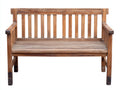 Panche da giardino - Legno - 126x62x90 cm - Marrone teak - Stile vintage
