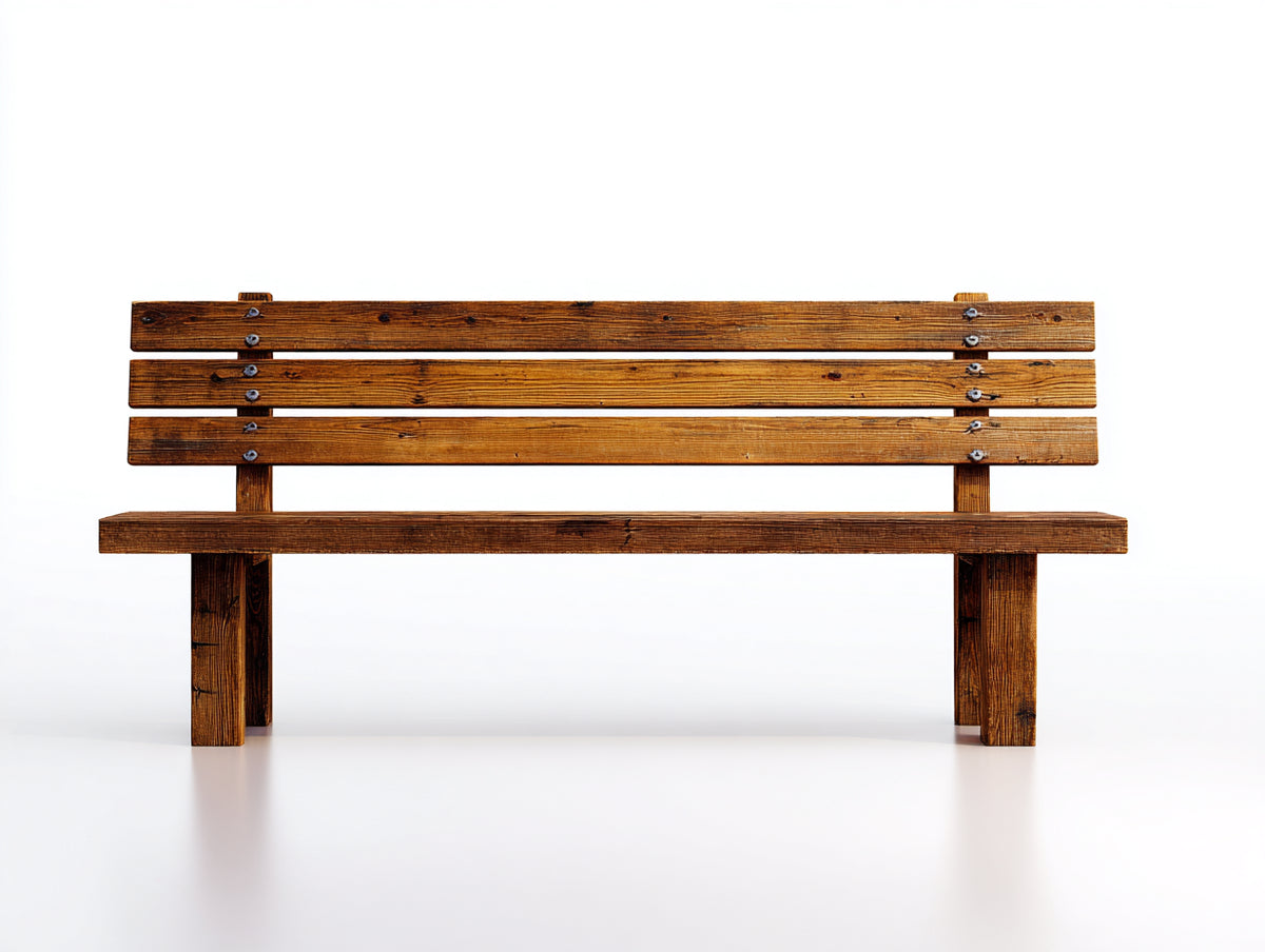 Panche da giardino - Legno - 146x56x82 cm - Marrone caldo - Stile rustico
